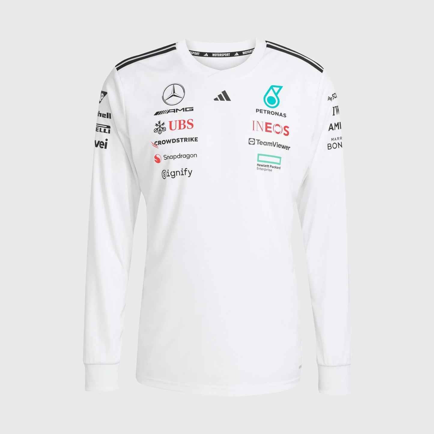 [Pre-Order] Mercedes-AMG F1 2025 Adidas Team Long Sleeve T-Shirt (2 Colours)