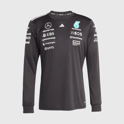 [Pre-Order] Mercedes-AMG F1 2025 Adidas Team Long Sleeve T-Shirt (2 Colours)