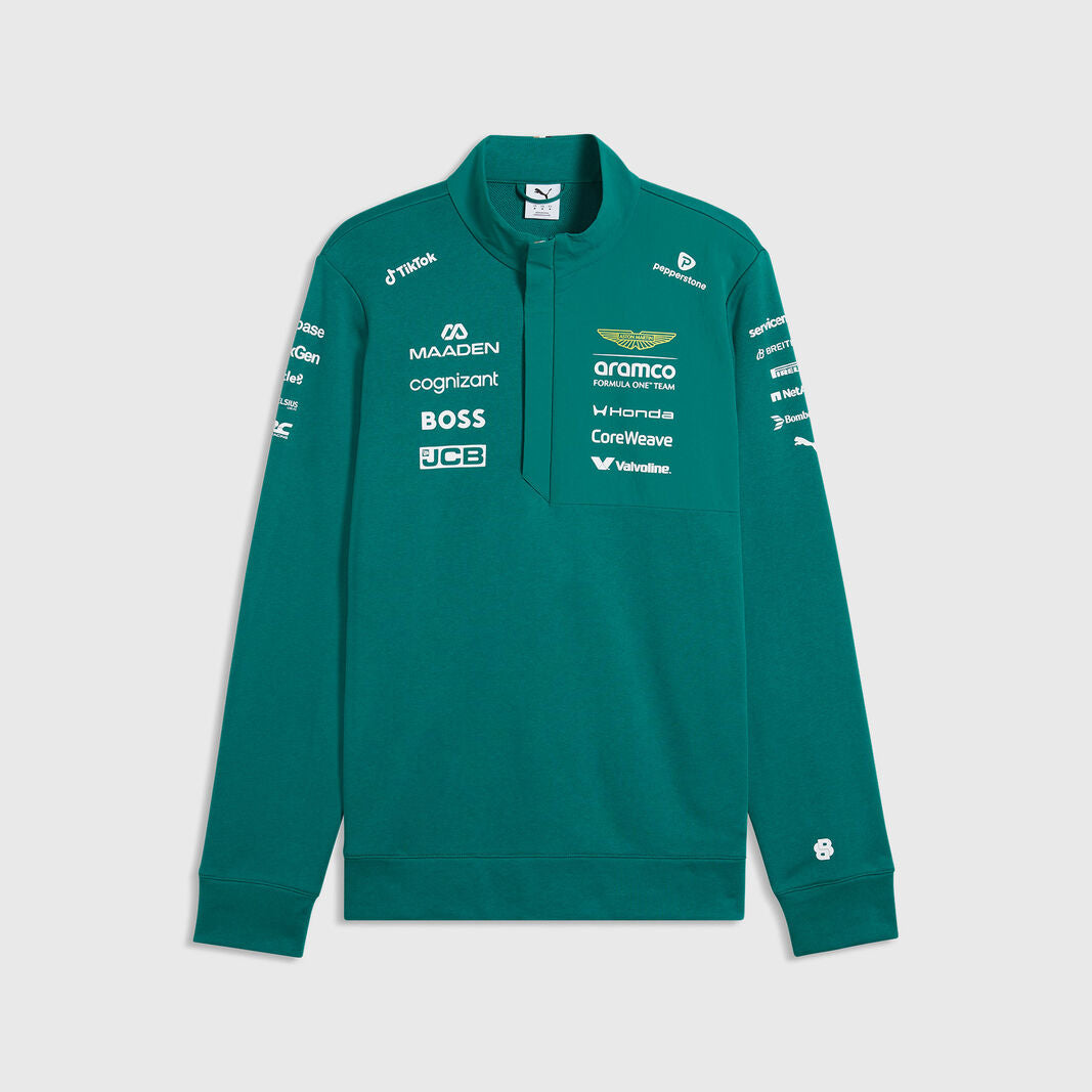 [Pre-Order] Aston Martin F1 2026 Team 1/2 Zip Sweater