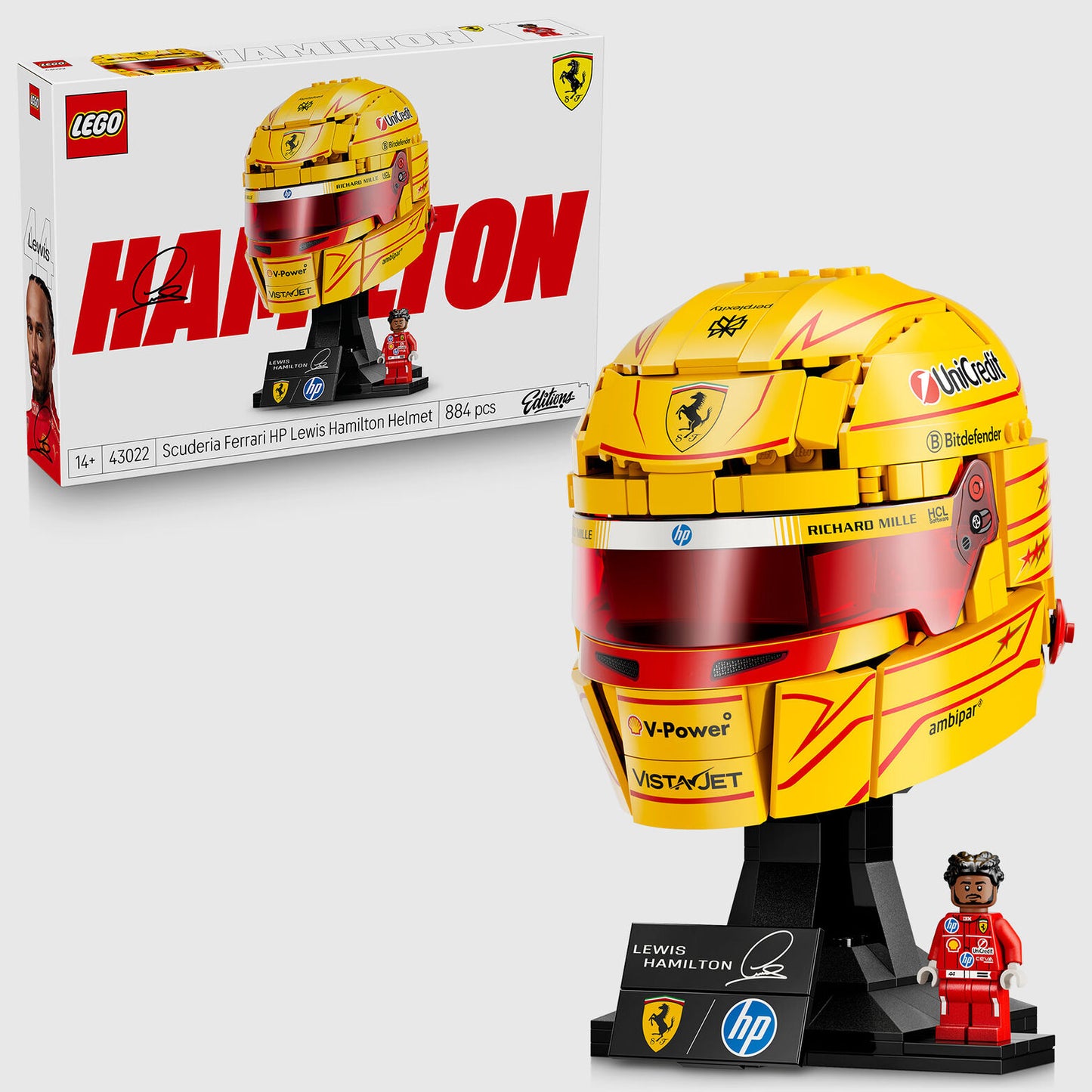 Scuderia Ferrari 2026 LEGO® Lewis Hamilton Helmet Set