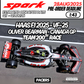 [Pre-Order] Spark 1:43 Haas F1 2025 VF-25 Oliver Bearman Canadian GP Team 200th Race