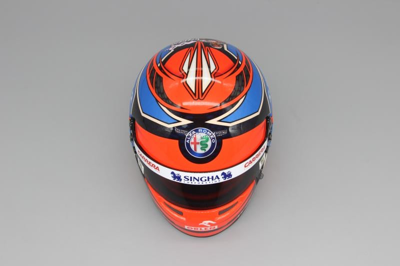 [Pre-Order] Bell Alfa Romeo F1 2021 Kimi Raikonen Helmet Model 1:2