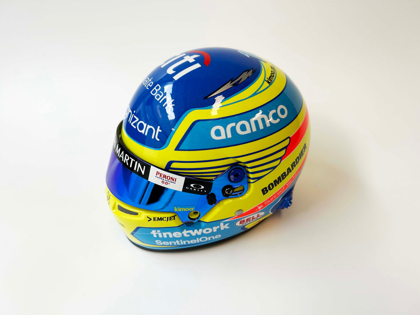 [Pre-Order] Bell Aston Martin F1 2023 Fernando Alonso Helmet Model 1:2