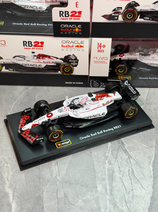 Bburago 1:43 Red Bull Racing 2025 RB21 Japanese GP with Acrylic Showcase