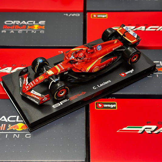 [In-Stock] Bburago 1:43 Scuderia Ferrari 2024 SF-24 with Acrylic Showcase