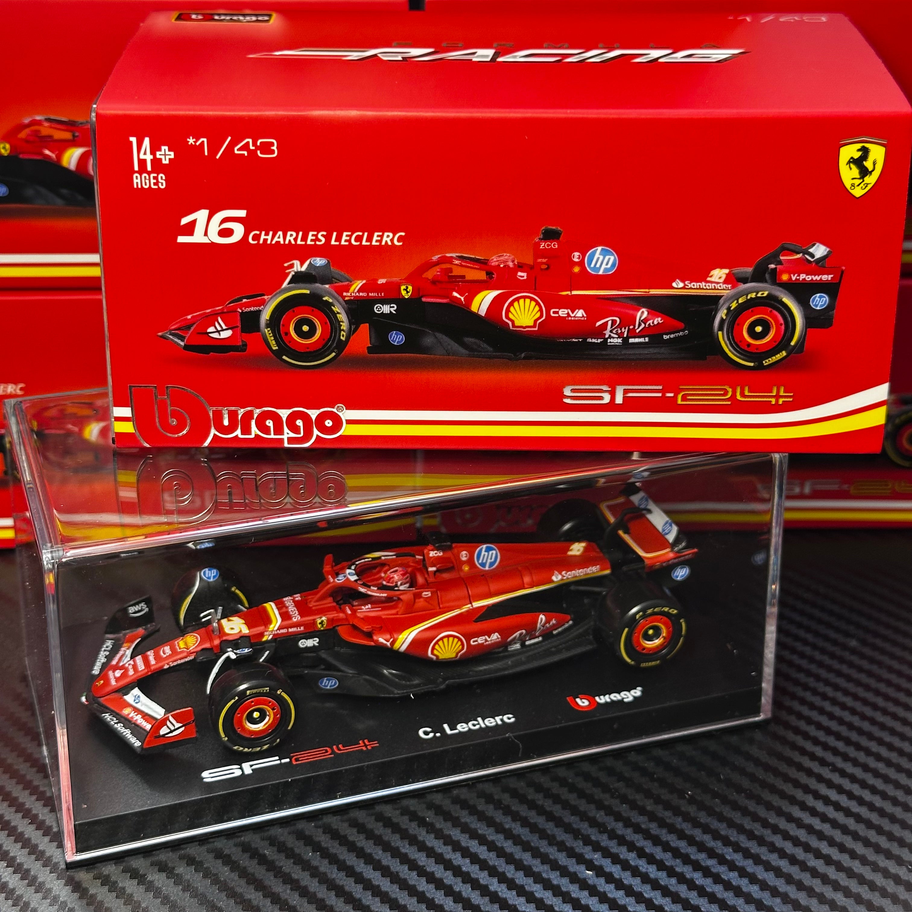 Modèle De Voiture Bburago 1/43 - Ferrari SF-24 #16 Charles Leclerc (F1 2024), Collection édition Limitée - 13