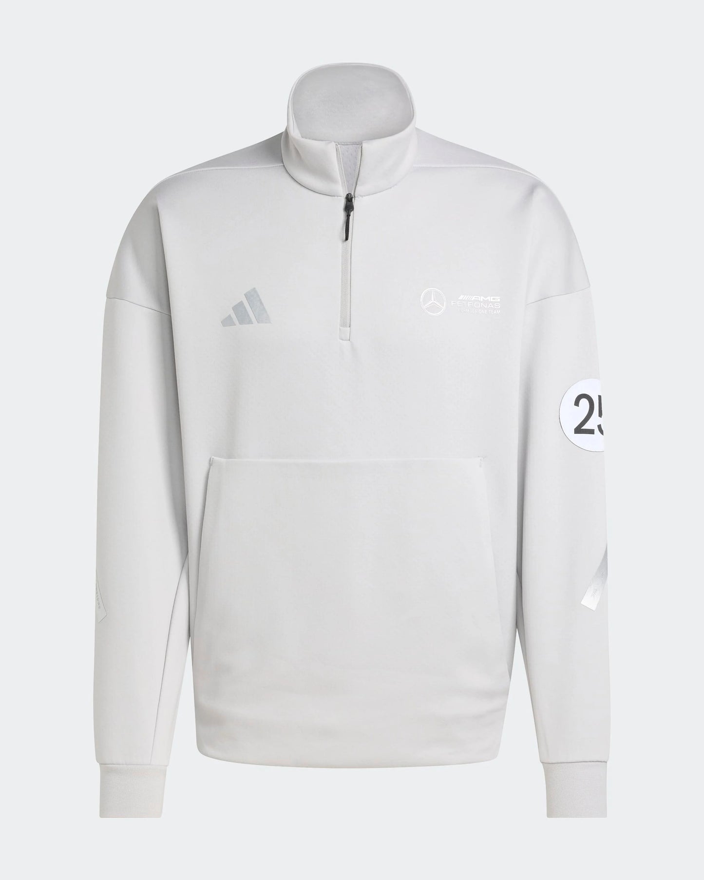 [Pre-Order] Mercedes-AMG F1 2025 British GP Silver Arrows 1/4 Zip Sweater