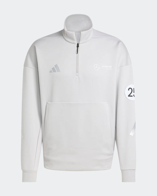[Pre-Order] Mercedes-AMG F1 2025 British GP Silver Arrows 1/4 Zip Sweater