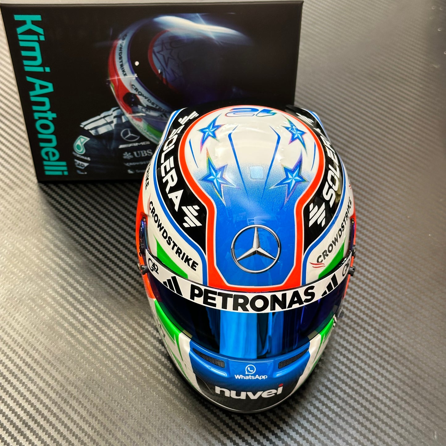 [Pre-Order] Bell 1:2 Mercedes-AMG F1 2025 Kimi Antonelli Helmet