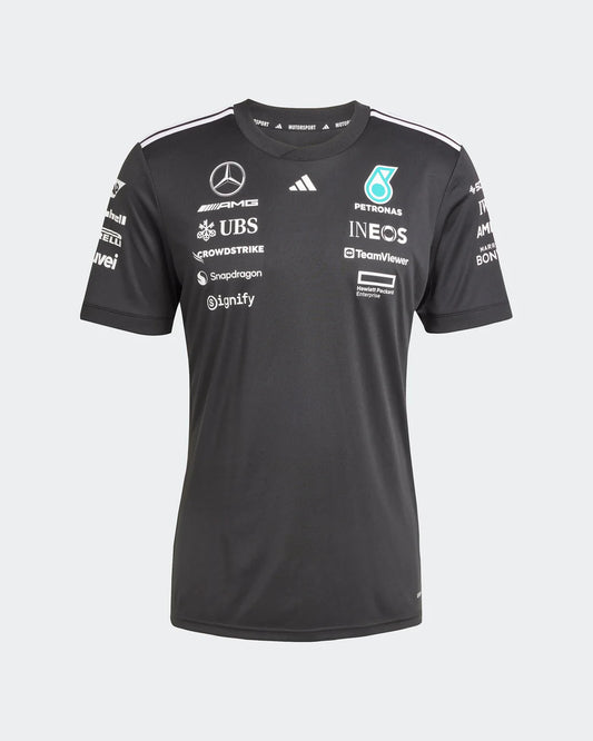 [Pre-Order] Mercedes-AMG F1 2025 Adidas Team T-Shirt - Black