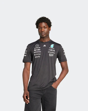 [Pre-Order] Mercedes-AMG F1 2025 Adidas Team T-Shirt - Black