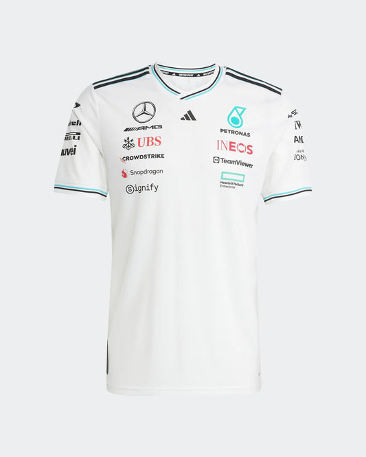 [Pre-Order] Mercedes-AMG F1 2025 Adidas Authentic Team T-Shirt - White