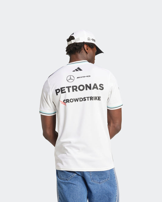 [Pre-Order] Mercedes-AMG F1 2025 Adidas Authentic Team T-Shirt - White