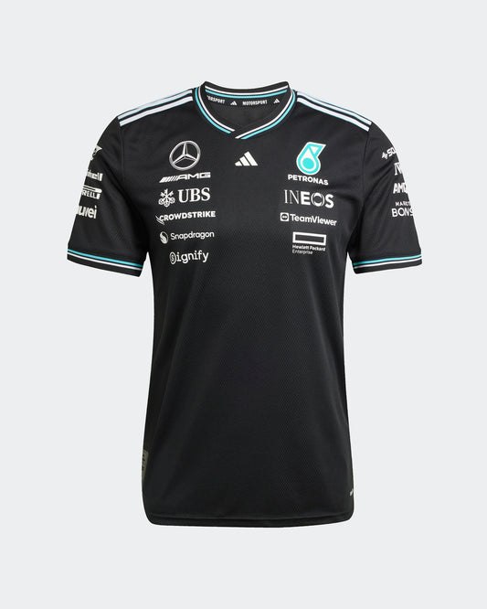 [Pre-Order] Mercedes-AMG F1 2025 Adidas Authentic Team T-Shirt - Black