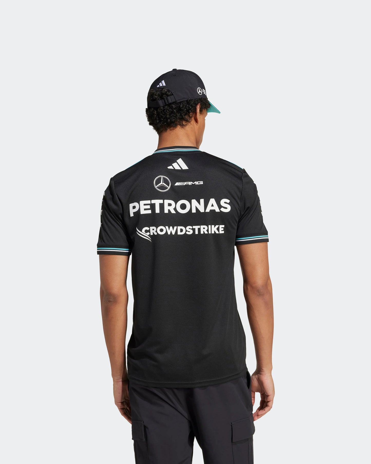 [Pre-Order] Mercedes-AMG F1 2025 Adidas Authentic Team T-Shirt - Black