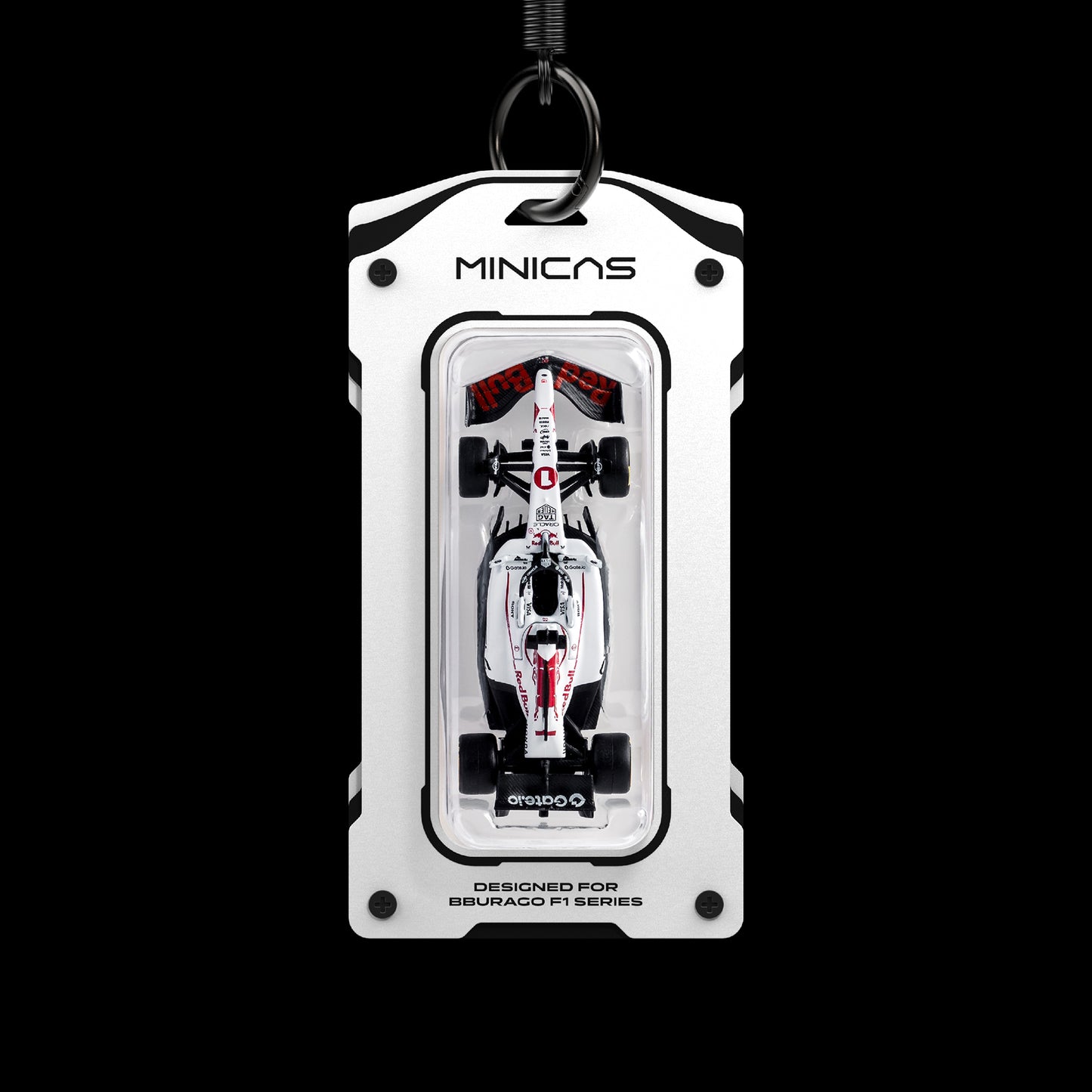 FORM-TAG 64 | Formula 1 Model Car Keychain Display Case - White Version