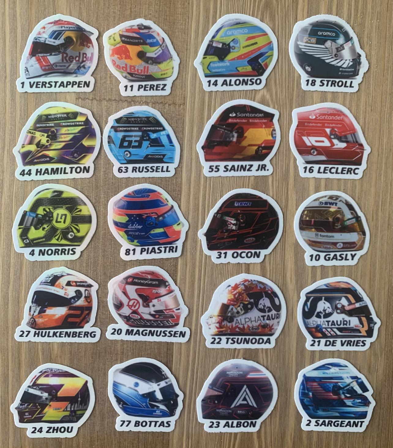 Stickers - 2023 Mini Helmet Pack (Made in Australia)