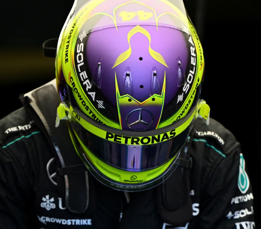 [Pre-Order] Spark 1:5 Mercedes-AMG 2024 Lewis Hamilton Season Helmet Model