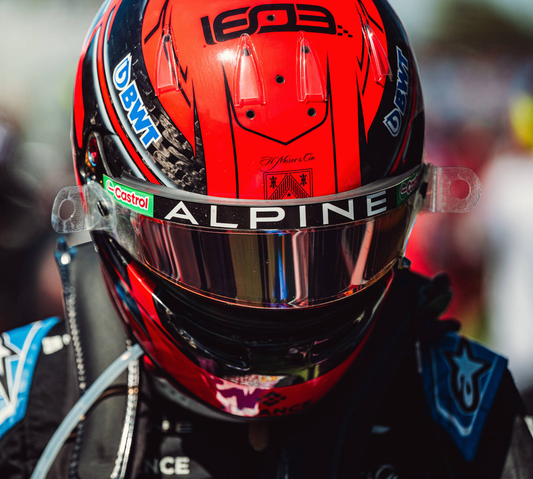 [Pre-Order] Spark 1:5 Alpine F1 2024 Estaban Ocon Season Helmet Model