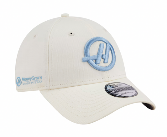[Pre-Order] Haas F1 2025 Team 9FORTY Cap - Cream