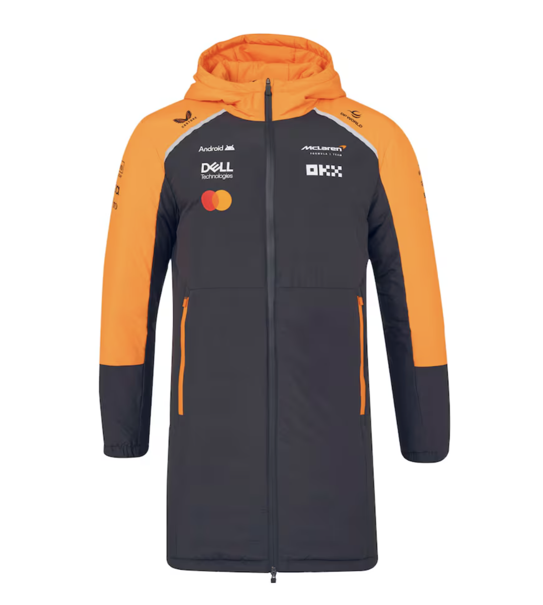 [Pre-Order] McLaren F1 2025 Team Longline Padded Jacket