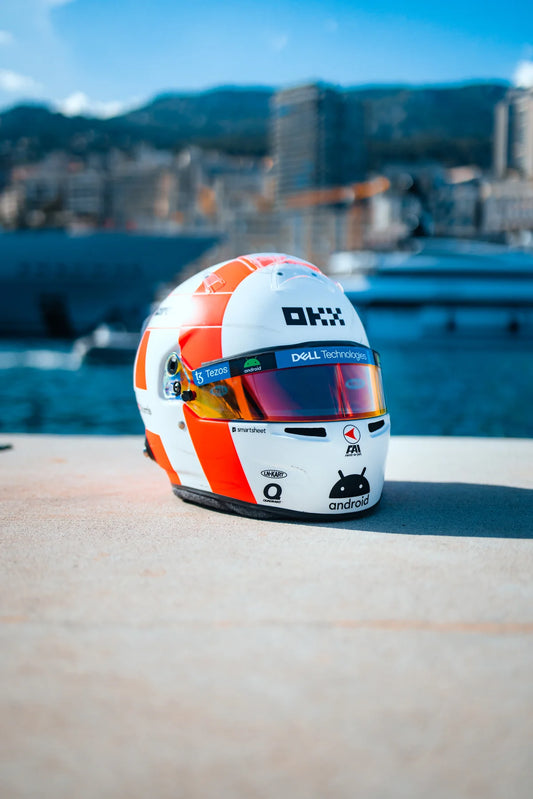 [Pre-Order] Bell McLaren 2023 Lando Norris Monaco GP Helmet 1:2