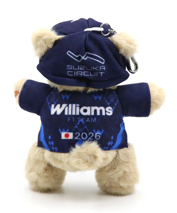 [Pre-Order] Williams Racing 2026 Japanese GP Bear Keyring [Suzuka Circuit Exclusive]