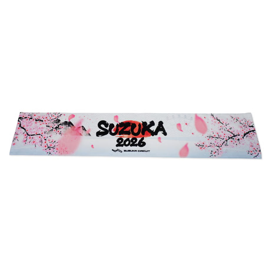 [Pre-Order] Suzuka Circuit 2026 Japanese GP Sakura Muffler Towel - White [Suzuka Circuit Exclusive]