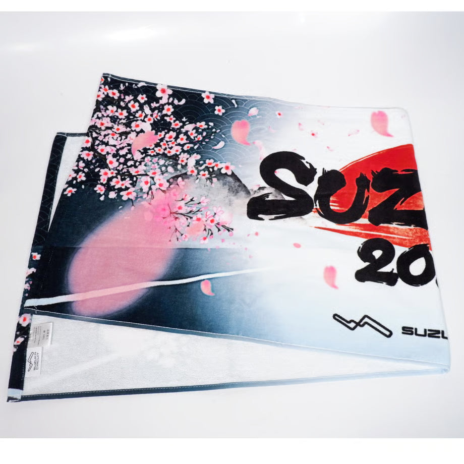 [Pre-Order] Suzuka Circuit 2026 Japanese GP Sakura Sports Towel - Navy [Suzuka Circuit Exclusive]