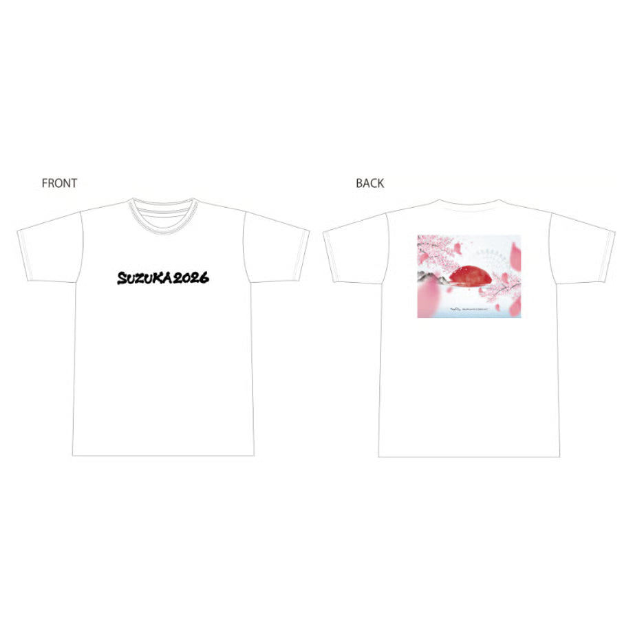 [Pre-Order] Suzuka Circuit 2026 Japanese GP Sakura T-Shirt - White [Suzuka Circuit Exclusive]