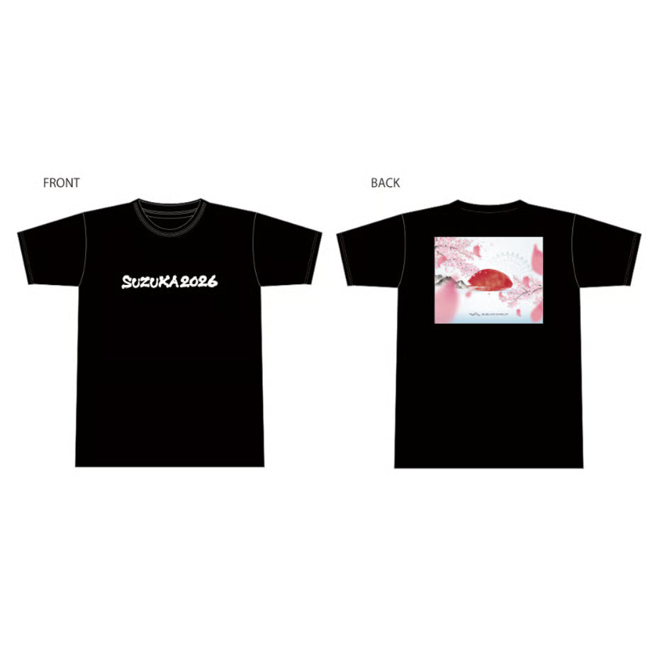 [Pre-Order] Suzuka Circuit 2026 Japanese GP Sakura T-Shirt - Black [Suzuka Circuit Exclusive]