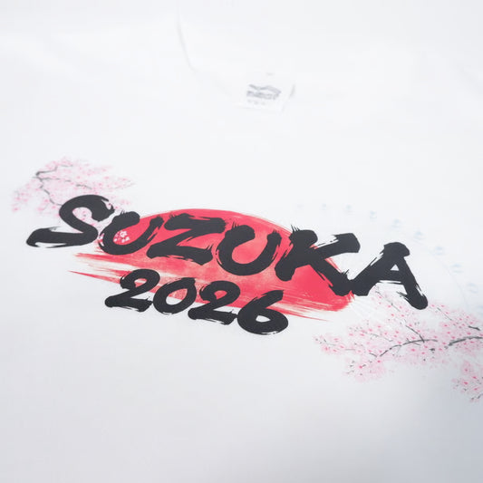 [Pre-Order] Suzuka Circuit 2026 Japanese GP Graphic T-Shirt - White [Suzuka Circuit Exclusive]