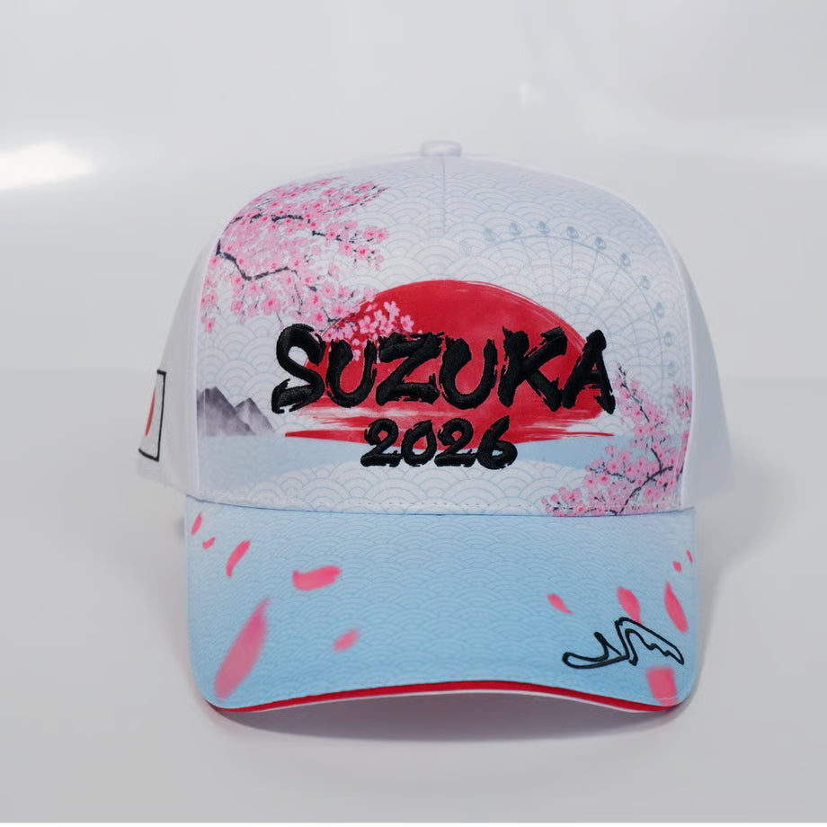 [Pre-Order] Suzuka Circuit 2026 Japanese GP Sakura Cap - White [Suzuka Circuit Exclusive]