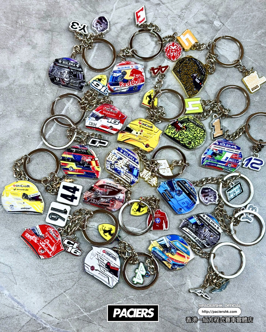 Pacier Driver Helmet Keyring - New Batch – PACIERS 香港一級方程式實體店