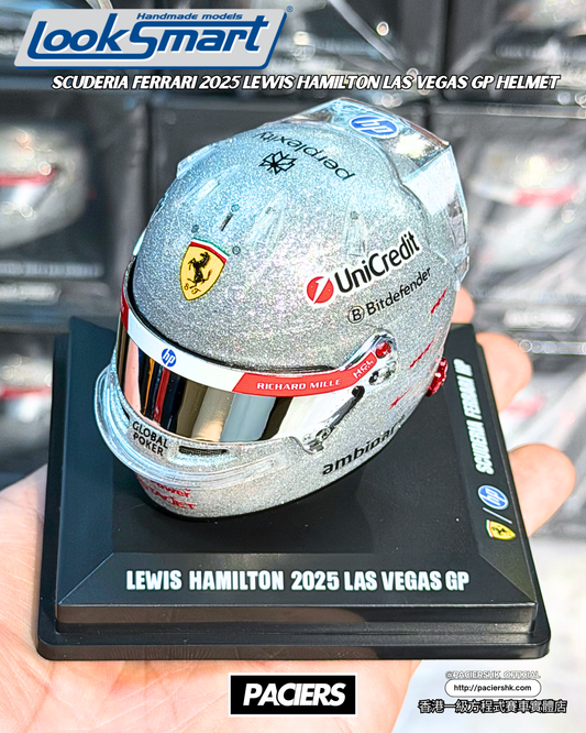 Looksmart 1:5 Scuderia Ferrari 2025 Lewis Hamilton Las Vegas Helmet