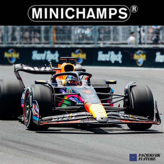 [Pre-Order] Minichamps Oracle Red Bull Racing 2023 RB19 Max Verstappen Miami Special Livery 1:43 | 1:18