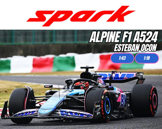 [Pre-Order] Spark 1:43 | 1:18 Alpine F1 2024 A524 Esteban Ocon | Pierre Gasly
