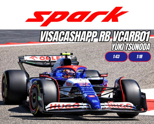 [Pre-Order] Spark 1:43 | 1:18 Visacashapp RB VCARB01 Yuki Tsunoda | Daniel Ricciardo