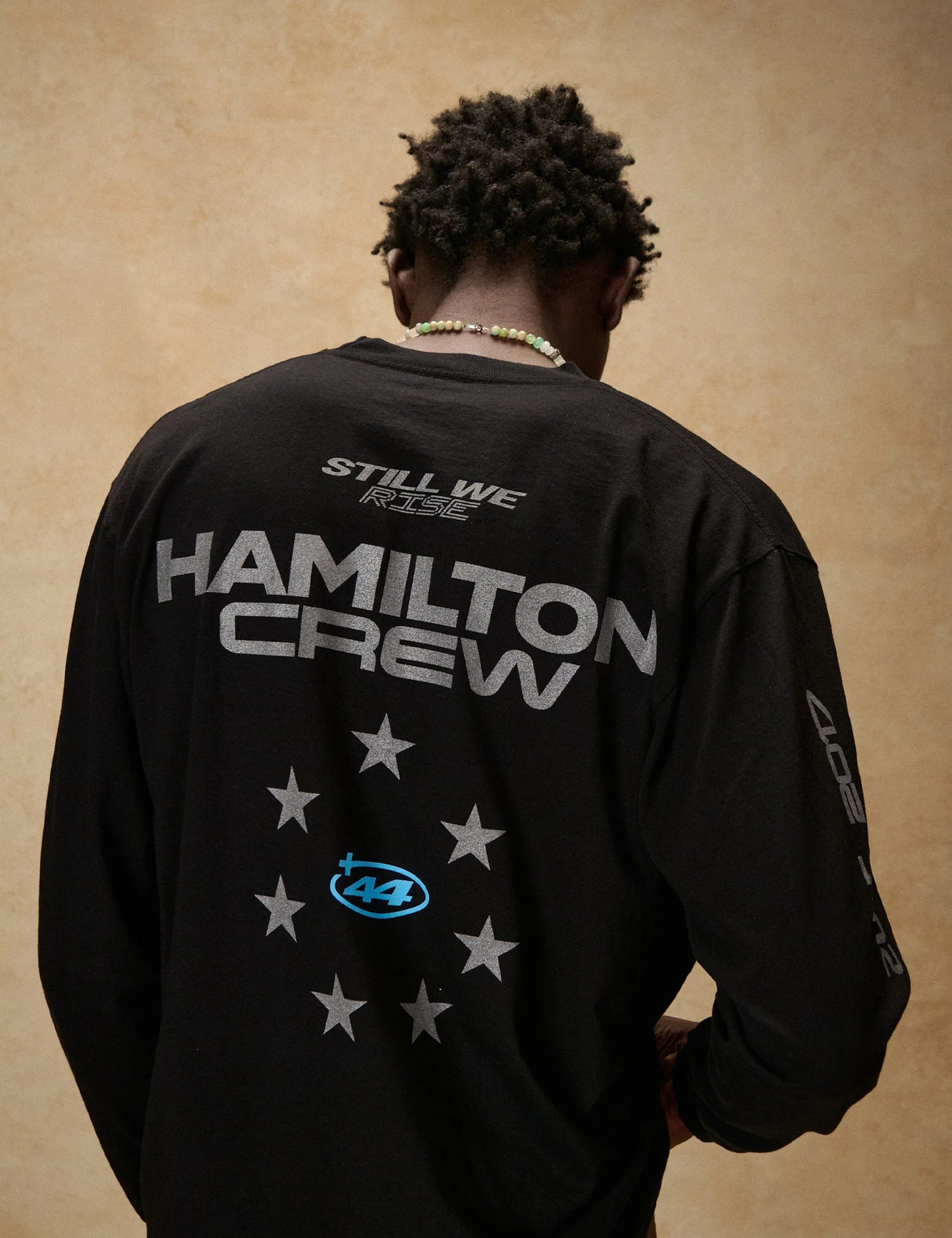 [Pre-Order] Plus 44 Silverstone 2026 Lewis Hamilton Crew Reflective Long Sleeve Tee