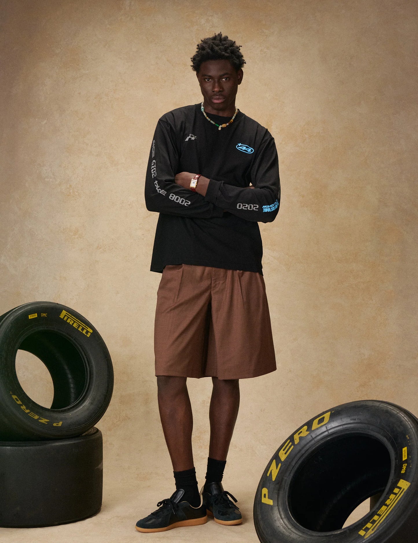 [Pre-Order] Plus 44 Silverstone 2026 Lewis Hamilton Crew Reflective Long Sleeve Tee