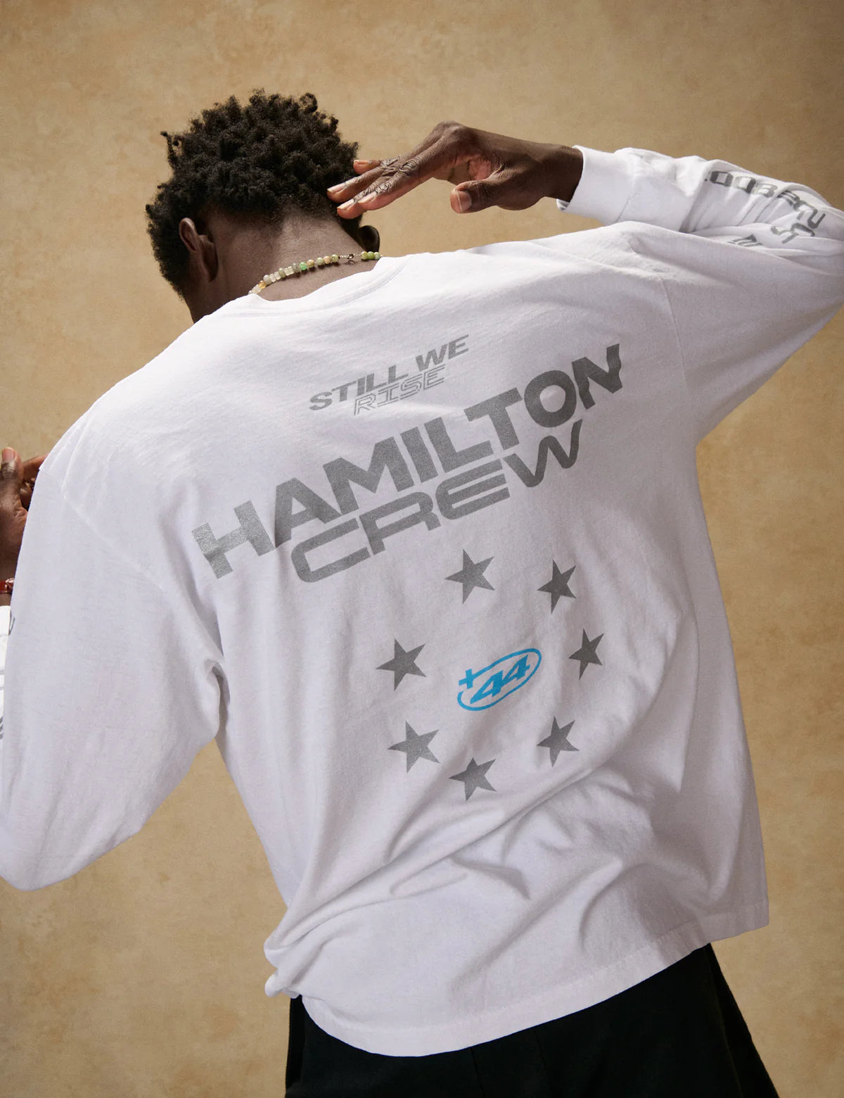 [Pre-Order] Plus 44 Silverstone 2026 Lewis Hamilton Crew Reflective Long Sleeve Tee
