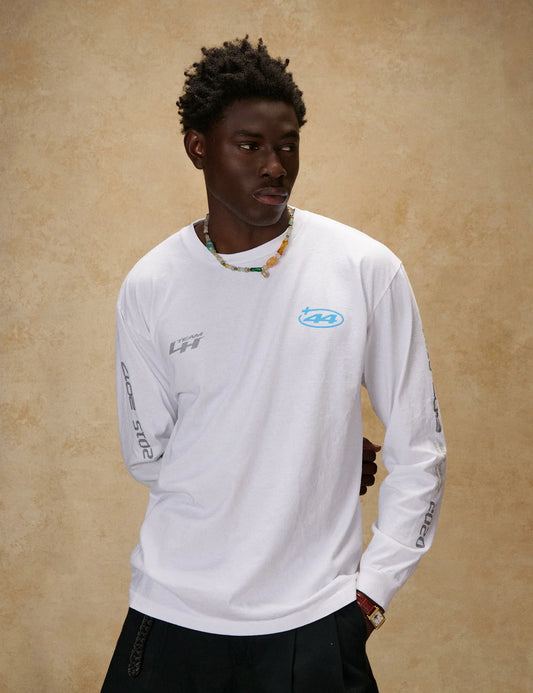 [Pre-Order] Plus 44 Silverstone 2026 Lewis Hamilton Crew Reflective Long Sleeve Tee