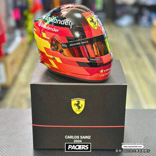 Bell 1:2 Scuderia Ferrari 2024 Carlos Sainz Season Helmet Model