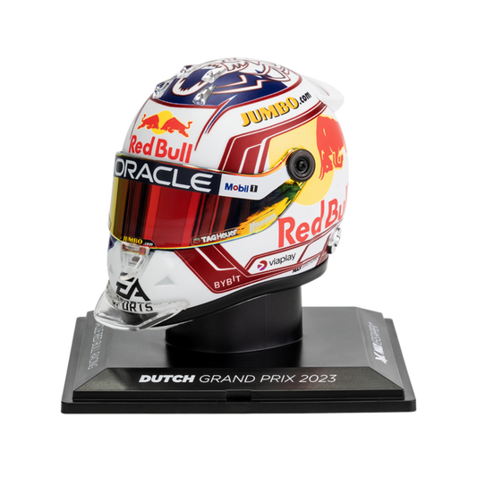 [Pre-Order] Schuberth Red Bull Racing 2023 Max Verstappen Dutch GP Helmet 1:4