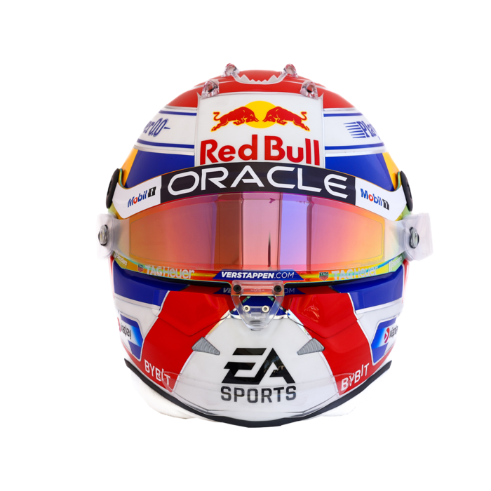 [Pre-Order] Red Bull Racing 2024 Max Verstappen Season Helmet 1:2 | 1:4
