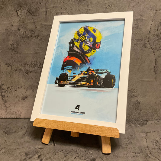 Framed Poster- McLaren Collection with Daniel Ricciardo &amp; Lando Norris