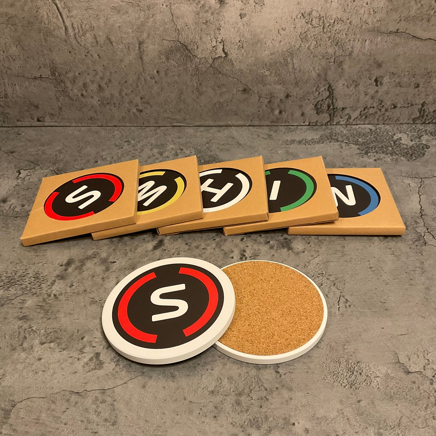 Ceramic Coaster - Tyre Set