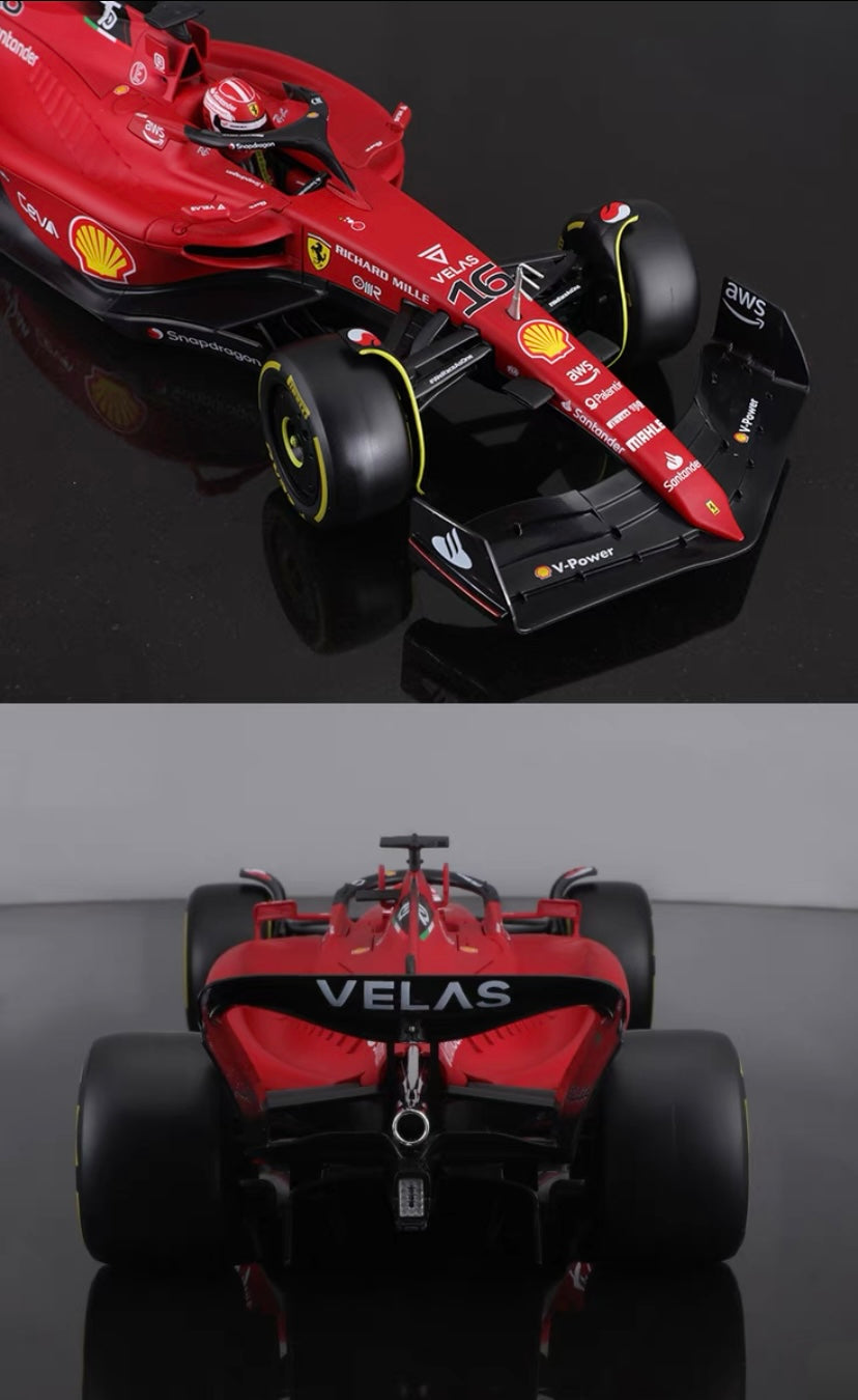 Scuderia Ferrari - F1-75 (2022) 1:18 with Driver’s Helmet｜Paper Box