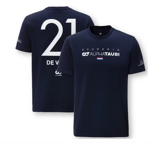 [PRE-ORDER] Scuderia Alpha Tauri 2023 Team Nyck De Vries Driver T-Shirt