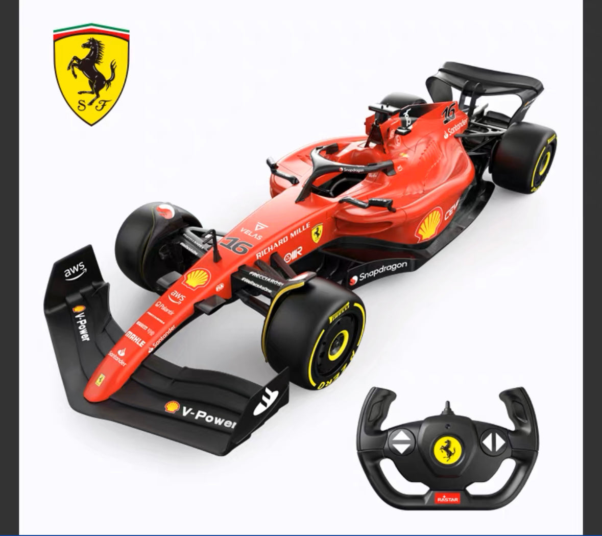 Rastar R/C F1 Race Car Scuderia Ferrari F1-75 (2022) 1:12